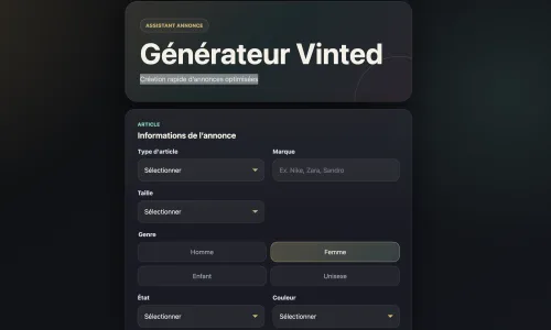 Générateur Vinted screenshot