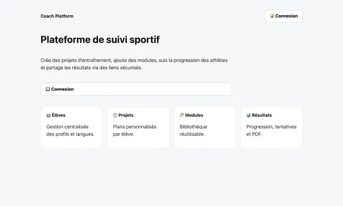 Coach — платформа для тренера (PWA) screenshot