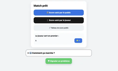 Tableau Score — suivi des matchs en direct screenshot