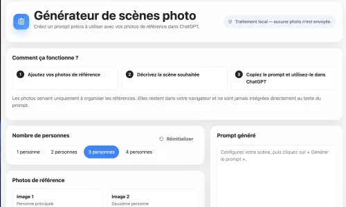 Générateur de scènes photo screenshot