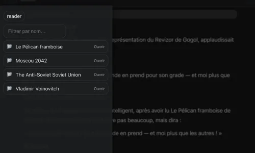 Reader screenshot